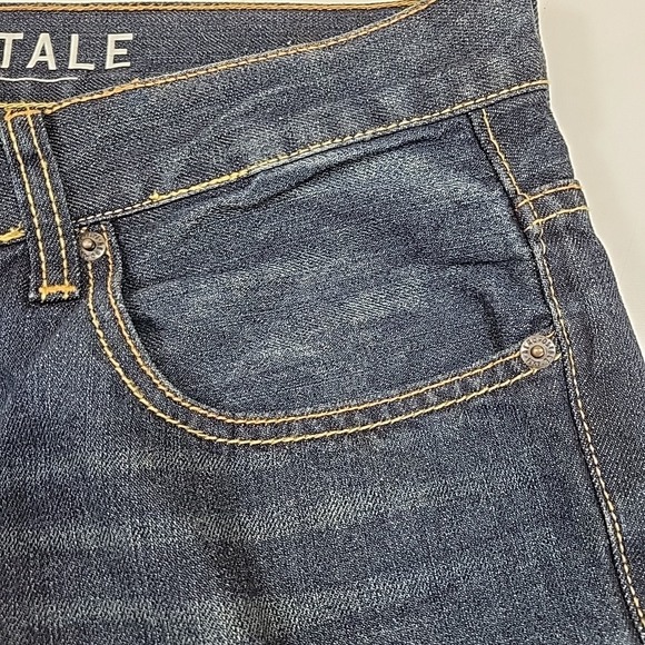 AEROPOSTALE Rivington Skinny Women's Sz 32 X 32 Dark Wash Straight 5 Pockets - Picture 5 of 15